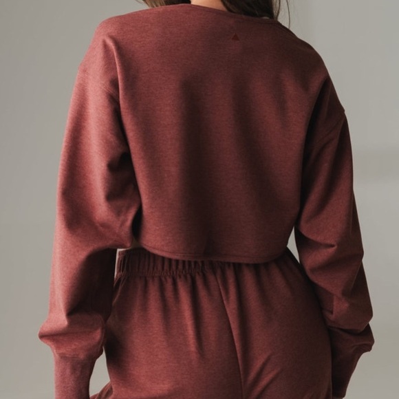 Vitality Balance Athletica Studio Rosewood Marl Cropped Shrug Size Medium - Picture 3 of 14